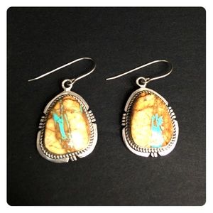 Sterling Native American Boulder Turquoise